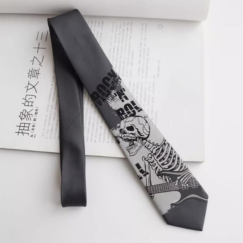 [Daiki Series] ★Tie★ Accessory Decoration Men's Birthday Present Retro Design Skull Skull