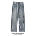 Load image into Gallery viewer, [BIGEMAN Series] ★Denim pants★ Trousers Bottoms Unisex Men's Distressed Stylish Blue
