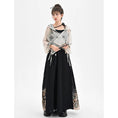 Load image into Gallery viewer, [Kokaisha---Butterfly Gin Series] Chinese-style trousers, bottoms, gaucho pants, original, slimming, switching, floral pattern
