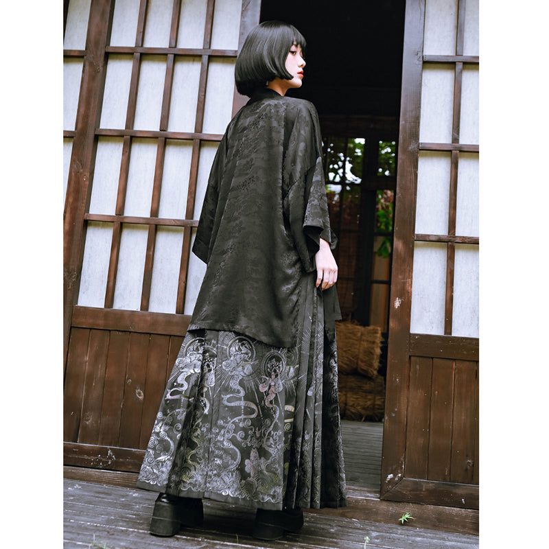 [Kokaisha---Butterfly Gin Series] ★Chinese-style top★ Happi coat, outerwear, unique, embroidered, butterfly, retro, easy to match