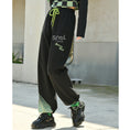 Load image into Gallery viewer, [Kokaisha---Butterfly Gin Series] Chinese-style trousers, bottoms, gaucho pants, original, slimming, switching, floral pattern
