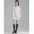 Load image into Gallery viewer, [ZHONG CHUANG Series]★China style shirt★ 2color embroidery tops cotton black white
