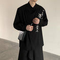 Load image into Gallery viewer, [Illustrated series] ★China style shirt★ Tops Bamboo embroidery Unisex Men's Black Cool
