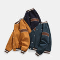 Load image into Gallery viewer, [Mmoptop Series] ★Stadium Jacket★ 3color Outerwear Unisex Men's Navy Dark Green Brown
