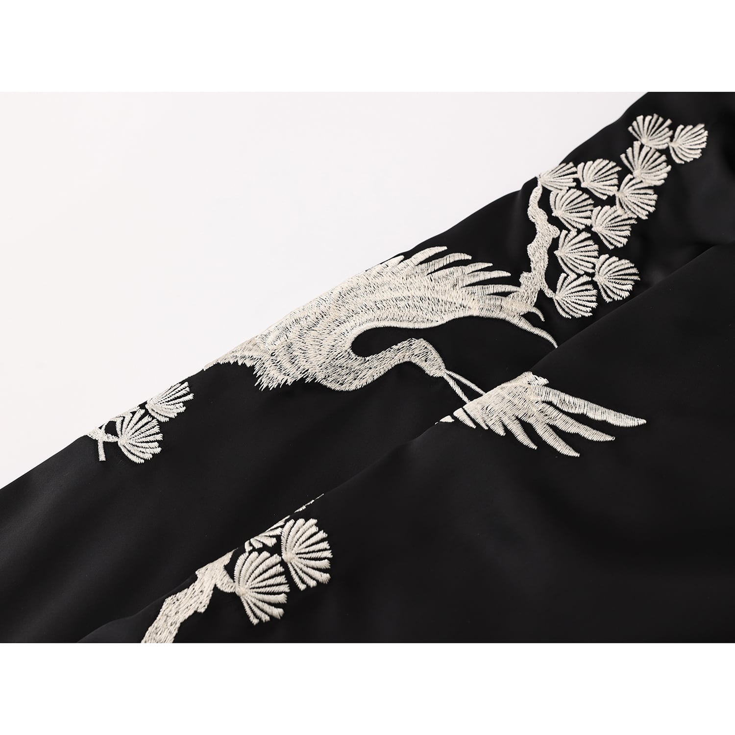 [LHSEN Series] ★China style outerwear★ Embroidered Chinese button design Black Black