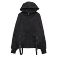 Load image into Gallery viewer, [WL Series] ★Jacket★ Outerwear with hood, unisex, men's black, black, easy to match, unique
