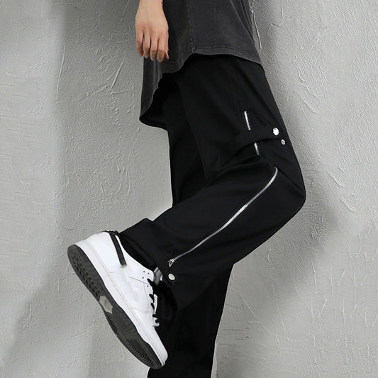 [FUYI Series] ★Casual pants★ 3 colors Bottoms Shorts Unisex Men's Black Apricot Brown