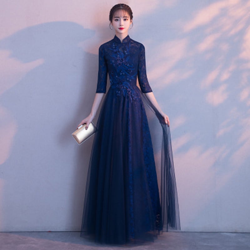 [YISIMAN Series] ★Party Dress★ 4color Chinese Style Dress Coming of Age Ceremonies, Year-end Parties, Concerts, Graduation Ceremonies, Improves Temperament