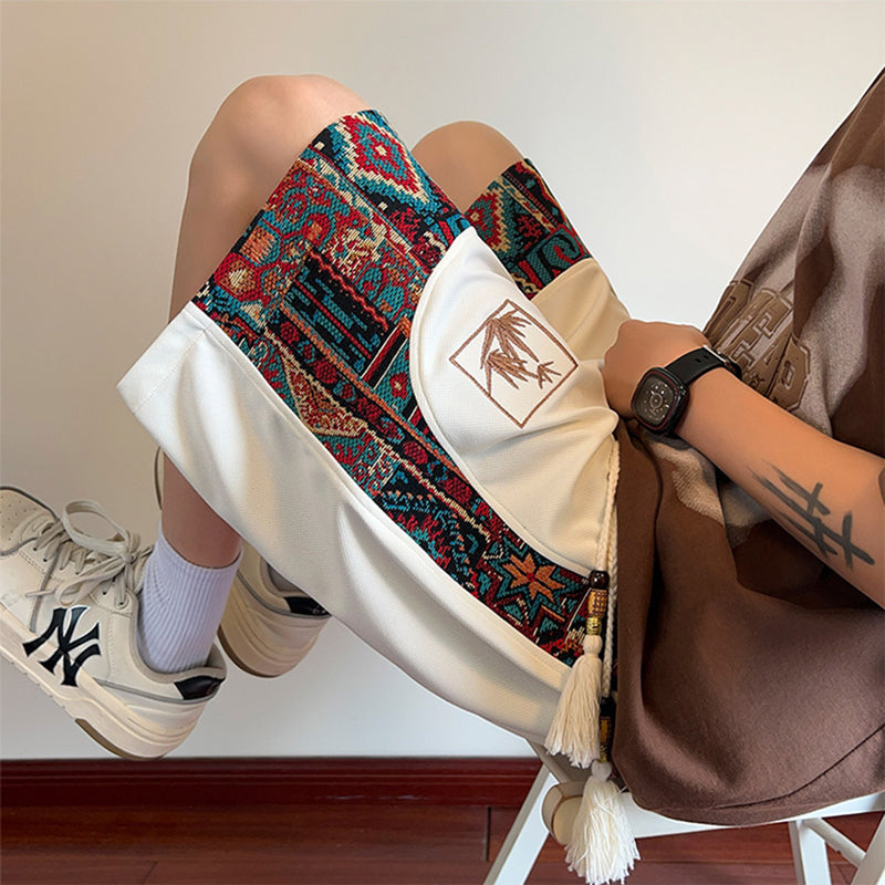 [KADISHOU Series] ★Chinese-style pants★ Shorts 4 colors Bottoms Short pants Unisex Men's Casual Easy to match