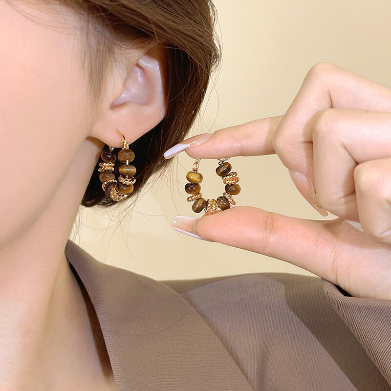 [GULIYA Series] ★Earrings★ 2 types pair accessories ladies retro unique design