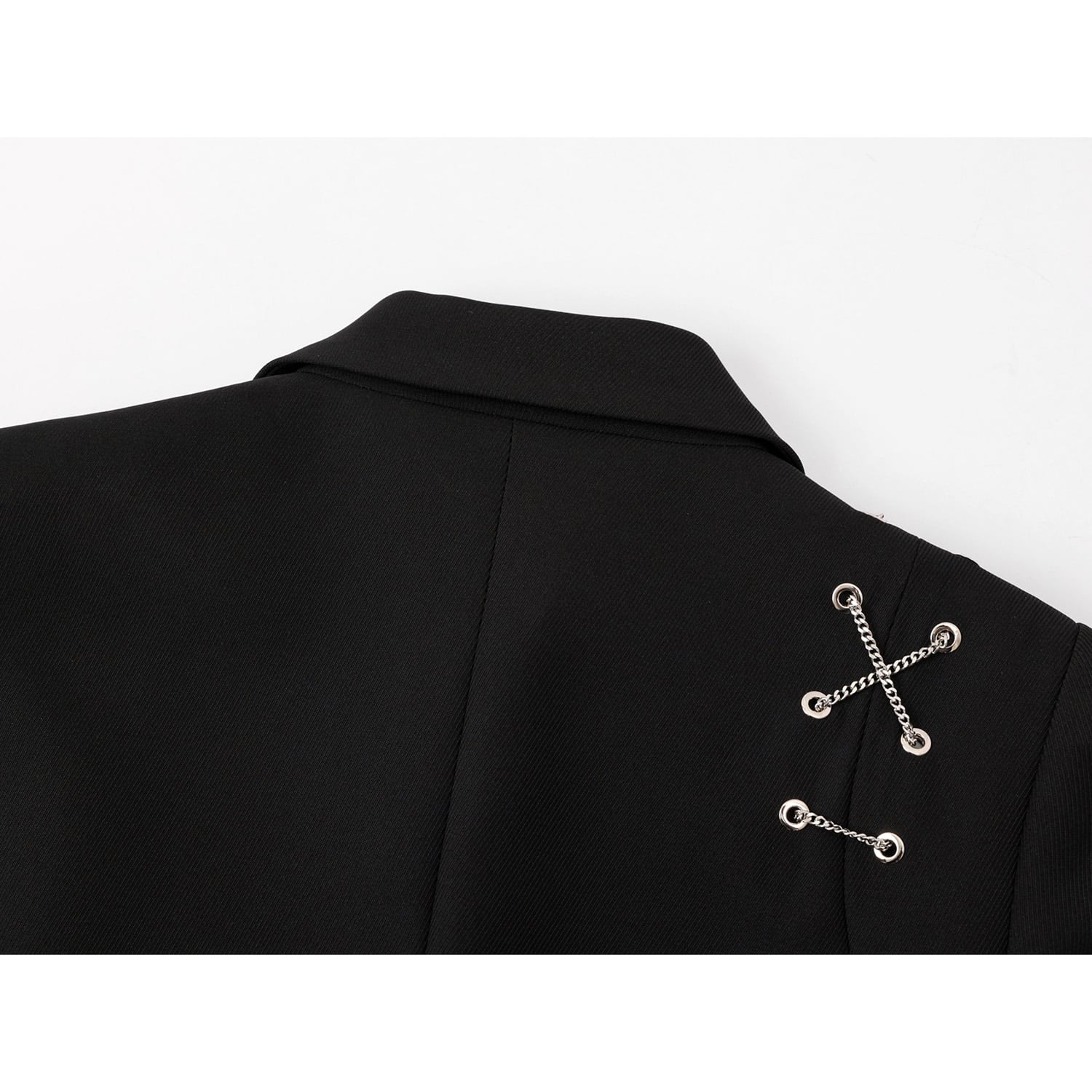 [LHSEN Series]★Outer★ Blazer Jacket Short Length with Metal Chain Ladies