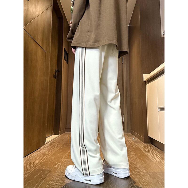 ✿New item! [BIGEMAN Series] ★Casual Pants★ 2color Pants Bottoms Unisex Men's Large Size Vertical Stripes Striped Pattern