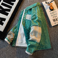 Load image into Gallery viewer, [HPCP Series]★Jacket★ Outerwear Unisex Men's Switchable Denim Jacket Stylish Green Green
