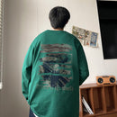 [DFBL Series]★T-shirt★ 6color Tops Unisex Men's Large Size Cotton White Black Gray Blue Green