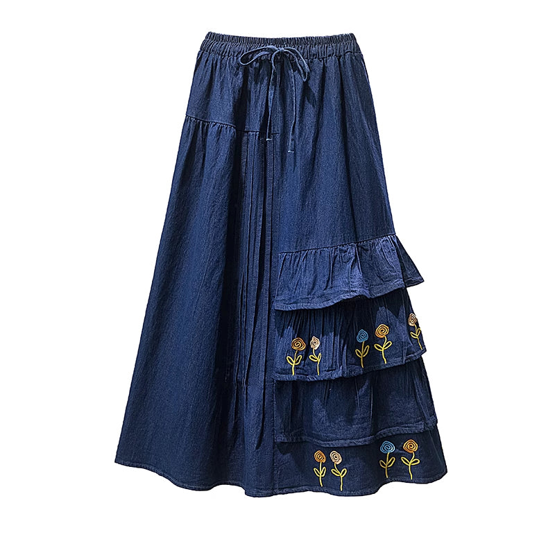 [HANMOYAN Series] ★Denim pants★ Pants Bottoms Butterfly Unique Women's Cute Easy to match