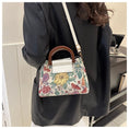 Load image into Gallery viewer, [YUJIAN series]★Bag★ 3color shoulder bag oil painting style floral pattern cute black beige wine red
