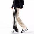 Load image into Gallery viewer, [PPG Series]★Casual Pants★ 3color Suede Bottoms Pants Unisex Men's Vertical Striped Striped Pattern Black Beige Green
