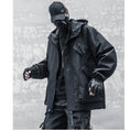 Load image into Gallery viewer, [WL Series] ★Jacket★ Outerwear with hood, unisex, men's black, easy to match with design.
