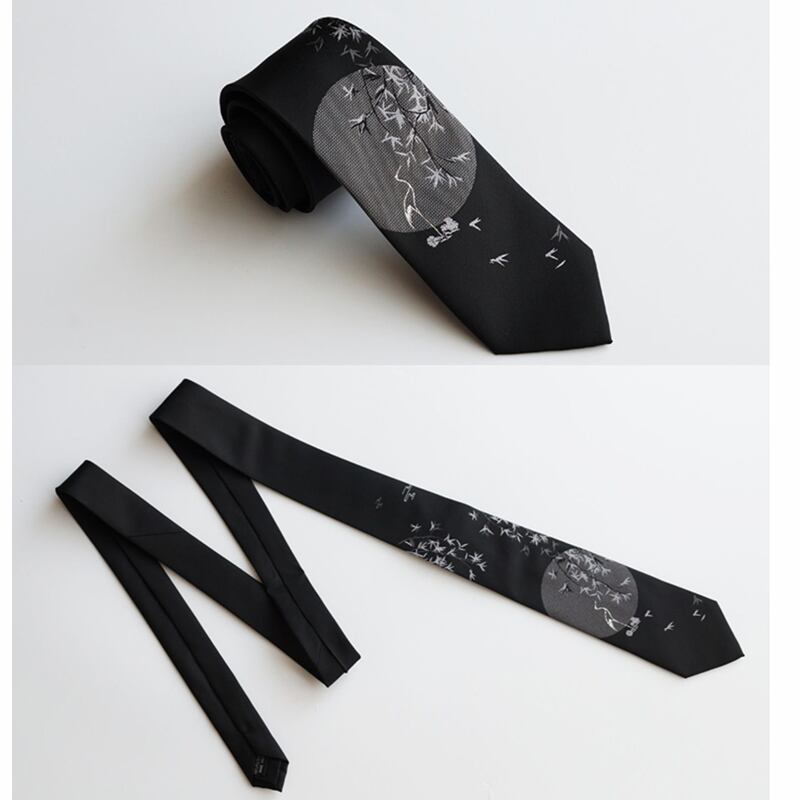 [Daiki Series] ★Necktie★ 2color Chinese Style Tie Accessory Decoration Men's Birthday Present Black Green