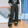 Load image into Gallery viewer, ✿New item! [Kokaisha --- Cloudflip Series] ★China style trousers★ Bottoms Casual pants Switching Black Black
