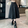 Load image into Gallery viewer, [Rin Le Series] ★Chinese style skirt★ Pants Chinese button Chinese clothing Black Black Easy to match
