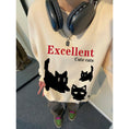 Load image into Gallery viewer, [XIHA Series] ★Tops★ 8color Sweatshirt Unisex Men's Large Size Cat Cat Blue White Black Gray Red Green
