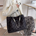 Load image into Gallery viewer, [Prime sister series]★Bag★ 3color handbag shoulder bag floral pattern ladies blue black beige
