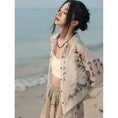 Load image into Gallery viewer, [Daiseiryuu 4 Series] ★Chinese-style tops★ Outerwear, shirts, long-sleeved shirts, sun protection, Chinese clothing, gray
