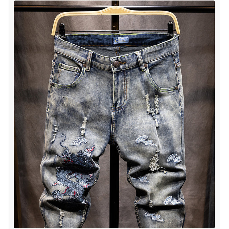 [BIGEMAN Series] ★Denim pants★ 2 colors Bottoms Unisex Men's Casual Simple Easy to match