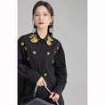 Load image into Gallery viewer, [ZHONG CHUANG Series]★China style shirt★ 2color embroidery tops cotton black white
