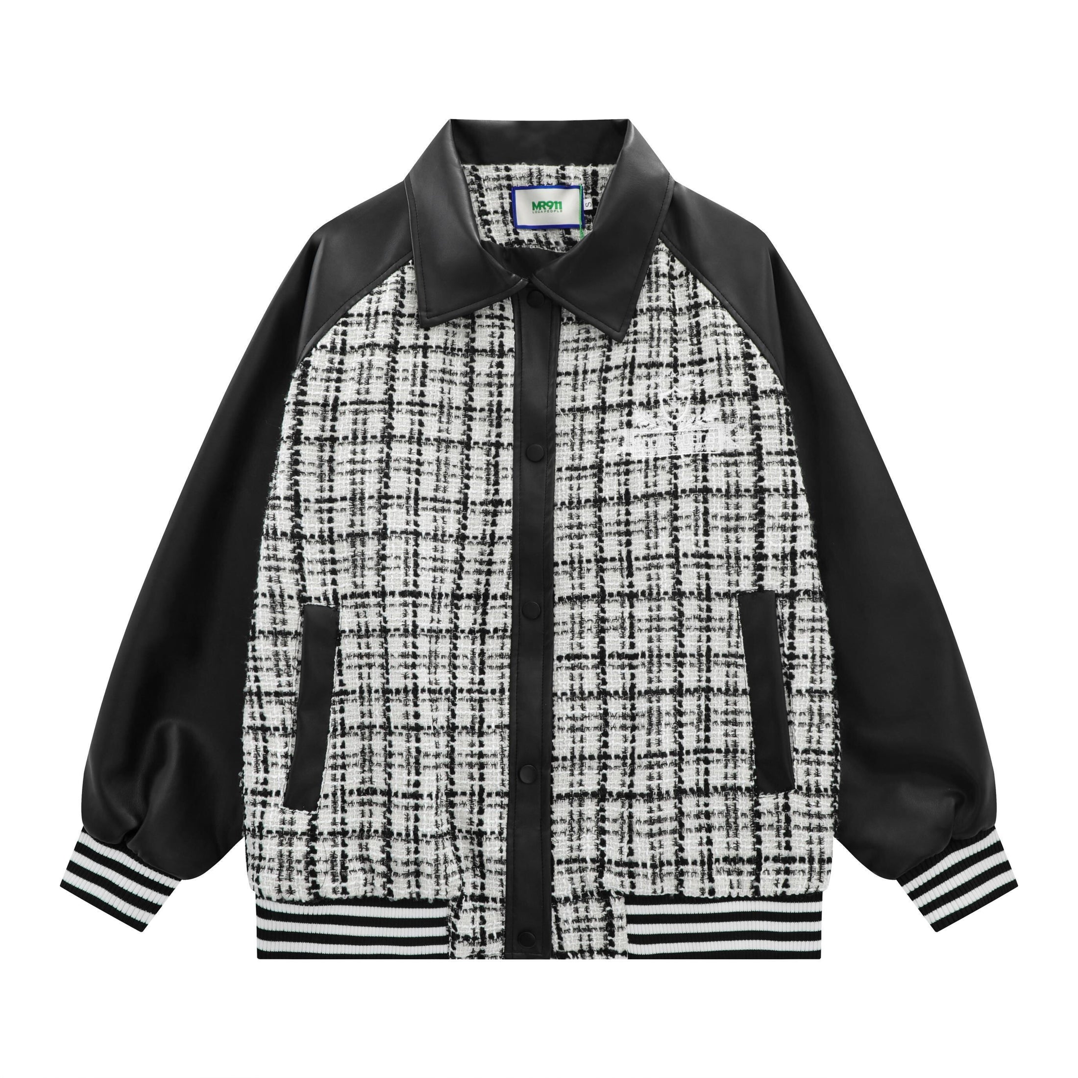 [BCBHQ Series] ★Jacket★ 3color outerwear unisex men's plaid pattern beige black pink