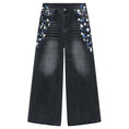 Load image into Gallery viewer, [M7 Series]★Denim Pants★ 2color Pants Bottoms Unisex Men's Graffiti Print Black Blue
