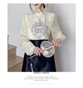 Load image into Gallery viewer, [Rin Le Series]★China-style tops★China-style shirt, women's, fringe, embroidery, cute, long-sleeved shirt
