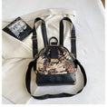 Load image into Gallery viewer, [NANA Series]★Bag★ 4color Rucksack Rucksack Floral Pattern Cute Commuting Blue Blue Black Black
