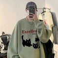 Load image into Gallery viewer, [XIHA Series] ★Tops★ 8color Sweatshirt Unisex Men's Large Size Cat Cat Blue White Black Gray Red Green
