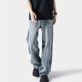 Load image into Gallery viewer, [BIGEMAN Series] ★Denim pants★ Trousers Bottoms Unisex Men's Distressed Stylish Blue
