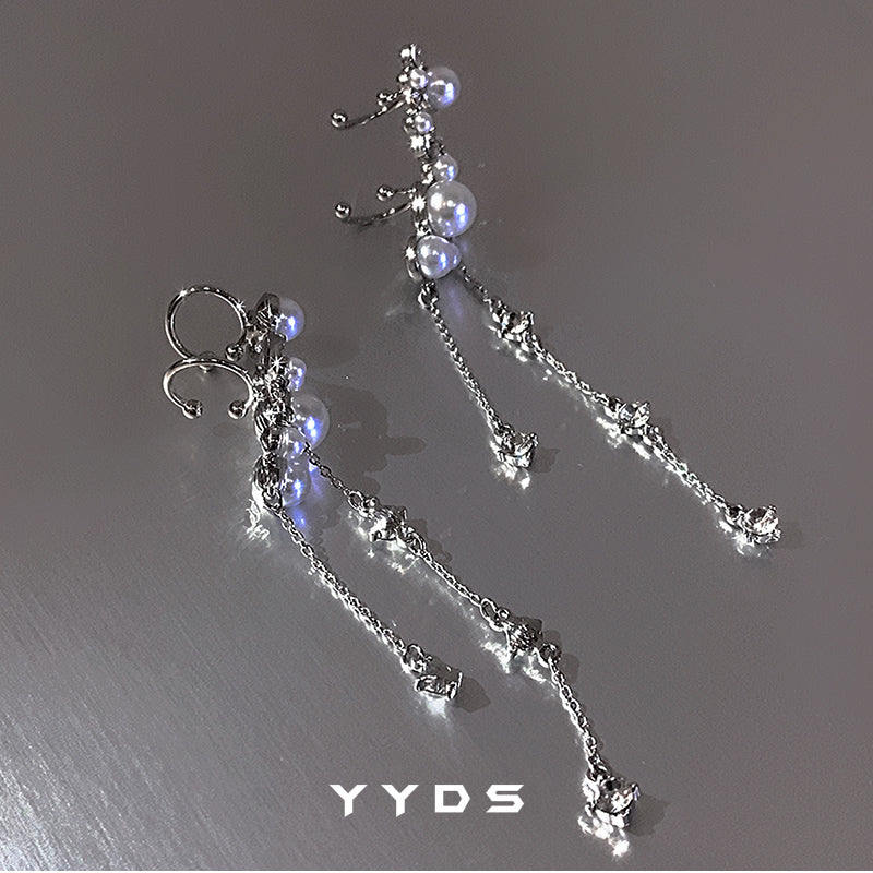 【YYDSシリーズ】耳飾り ペア イヤーカフ レディース 可愛い フリンジ 可愛い 気質アップ 合わせやすい アクセサリー