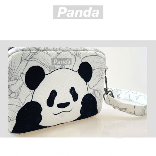 [PDMM Series]★China style bag★ Shoulder panda cute ladies retro commuting date black white