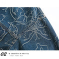 Load image into Gallery viewer, ✿New item! [UATONLINE Series]★Jacket★ Denim jacket Butterfly pattern outerwear Unisex Men's Stylish Blue Blue
