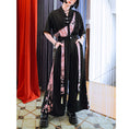 Load image into Gallery viewer, [Kokaisha---Butterfly Gin Series] Chinese-style trousers, bottoms, gaucho pants, original, slimming, switching, floral pattern
