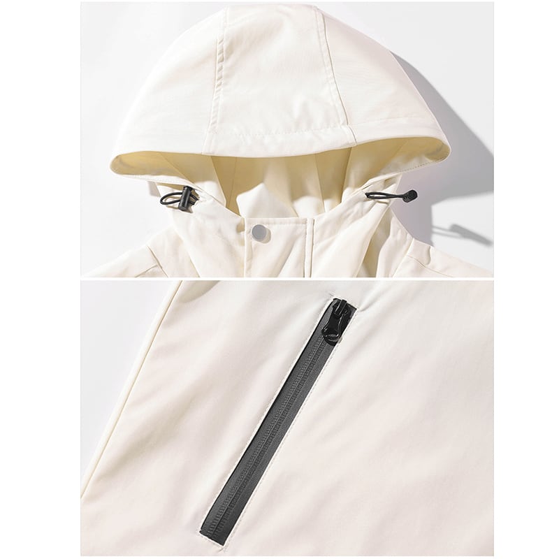 ✿New item! [BIGEMAN Series]★Jacket★ 2color outerwear with hood, unisex, men's, large size, simple, spring/autumn type