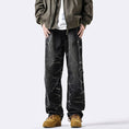 Load image into Gallery viewer, [DUFENG Series]★Denim Pants★ 2color Pants Bottoms Unisex Men's Black Blue Stylish
