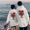 Load image into Gallery viewer, [GEBOXUAN Series] ★Parker★ 2color Tops Unisex Men's Rose Print Couple Clothes Black White
