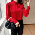 Load image into Gallery viewer, [SSCS Series]★China style tops★ Shirt 3color Chinese style shirt long sleeve black white red
