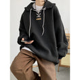 Load image into Gallery viewer, [GEBOXUAN Series] ★Parker★ Tops Unisex Men's Casual Black Black Retro
