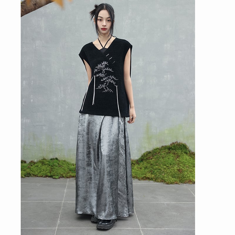 [Da Qinglong Shu Series] ★Chinese style skirt★ Bottoms Hanfu skirt Long skirt Retro Chinese clothes