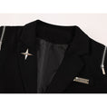 Load image into Gallery viewer, [LHSEN Series]★Outerwear★ Blazer Casual Easy to match with design Black Black
