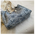 Load image into Gallery viewer, [Prime sister series]★Bag★ 3color handbag shoulder bag floral pattern ladies blue black beige
