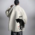 Load image into Gallery viewer, [WUSHE Series]★China style outerwear★ 4color Regular type or brushed lining type Jacket Cat Cat Cat Ink pattern Unisex Men's Large size
