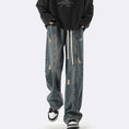 Load image into Gallery viewer, [XGY Series]★Trousers★ 2color Denim Pants Bottoms Unisex Men's Easy to Match Blue Black
